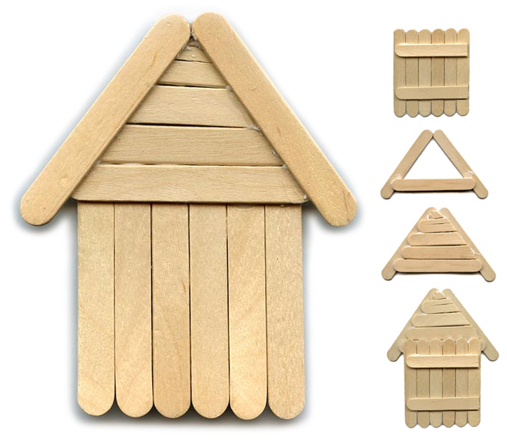 How to DIY Popsicle Stick House