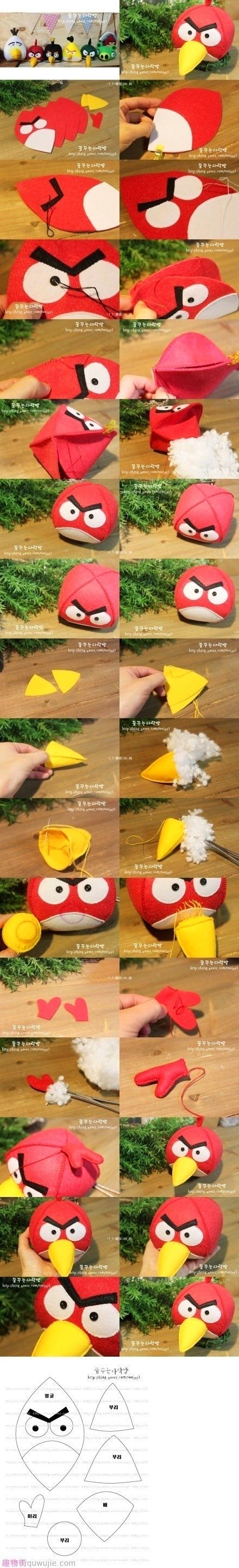 DIY Angry Bird Doll
