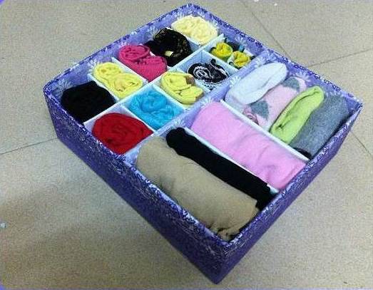DIY Cardboard Underwear Storage Box Step 6
