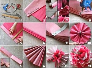 DIY Easy Tissue Paper Flower
