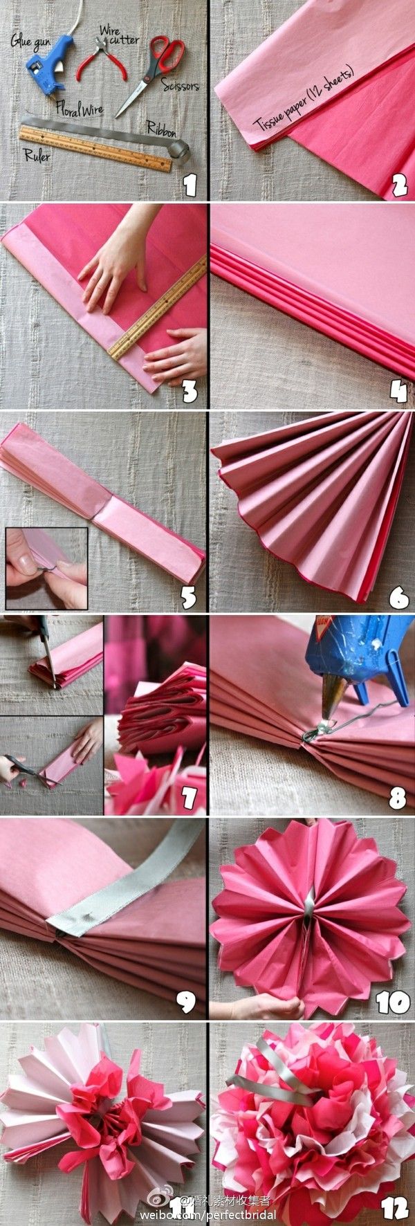 DIY Easy Tissue Paper Flower
