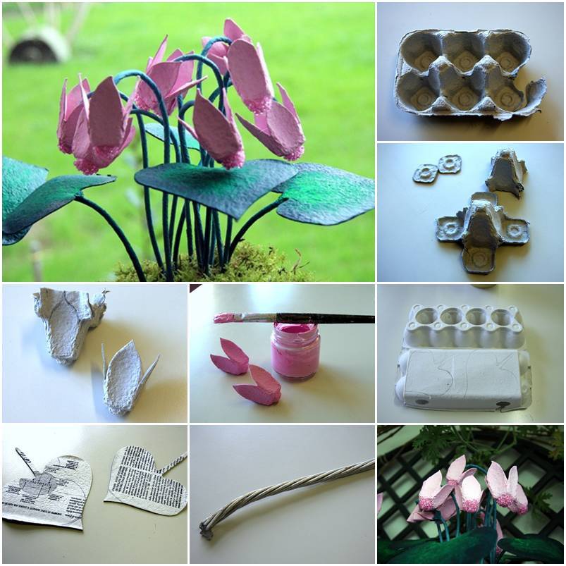 Egg Carton Craft - Delicate Flowers