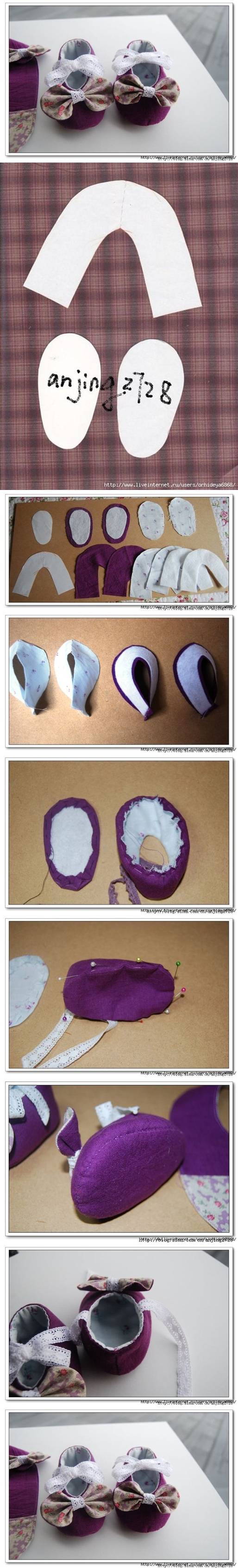 DIY Cute Baby Shoes with Bows 2