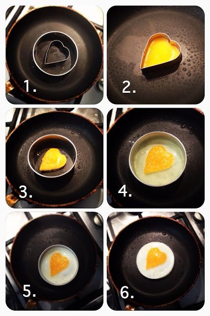 DIY Heart Shaped Eggs