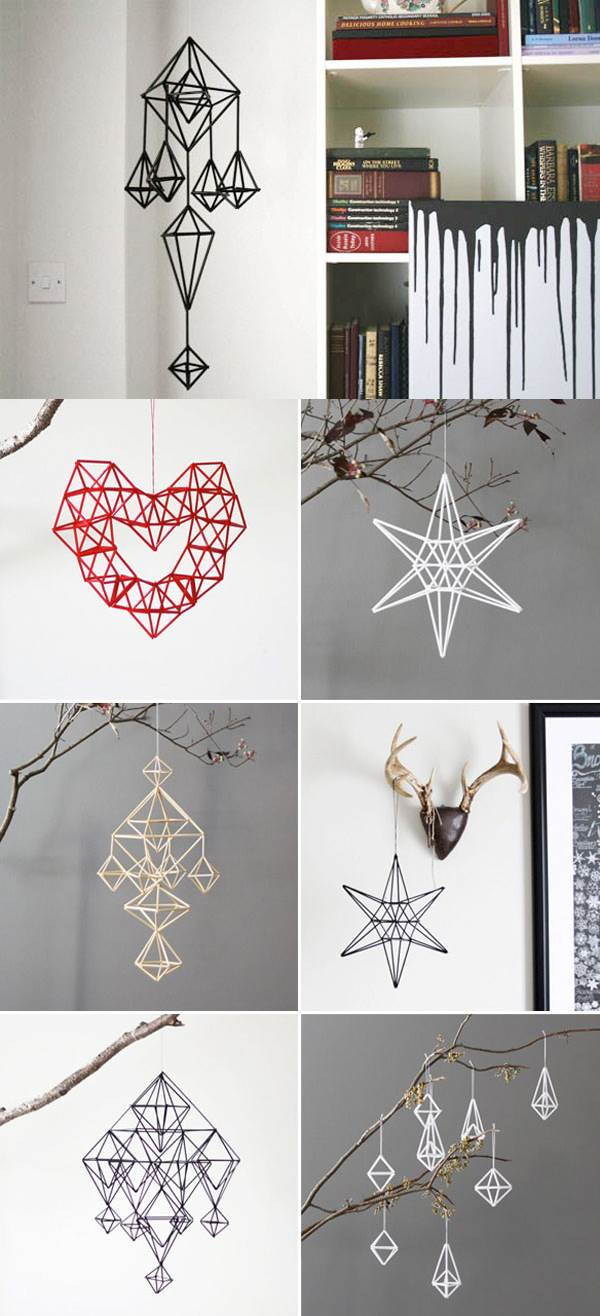 DIY Unique Hanging Decorations from Straws 1