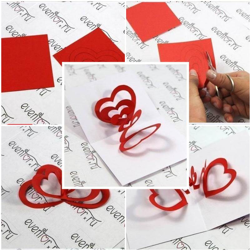 3d valentine sales cards diy