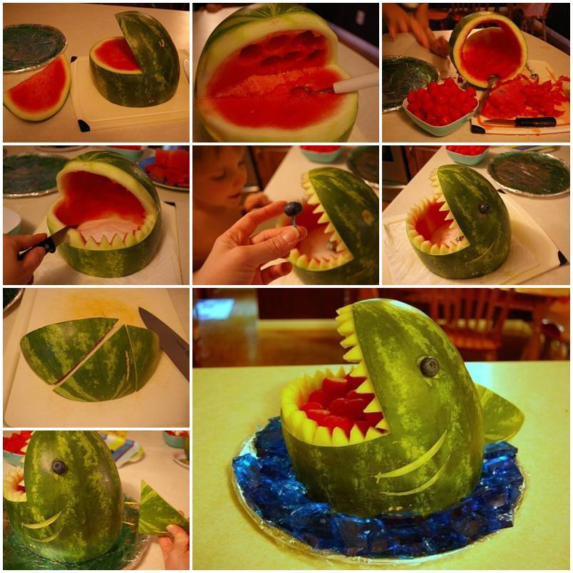 Food Art DIY - Watermelon Shark