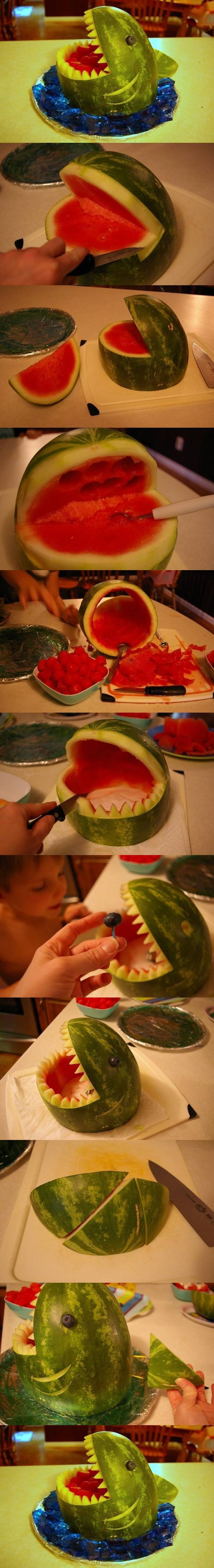 Food Art DIY - Watermelon Shark