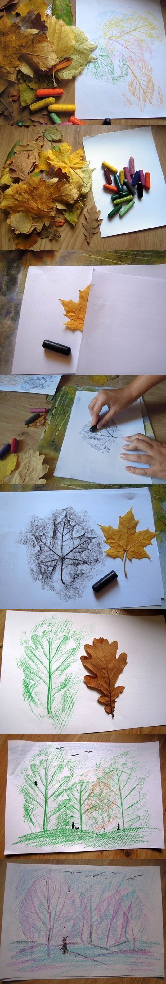 Creative Leaf Drawing 2