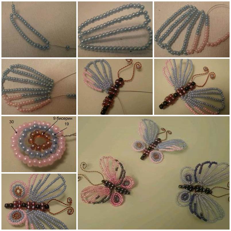 DIY Beautiful Beaded Butterflies