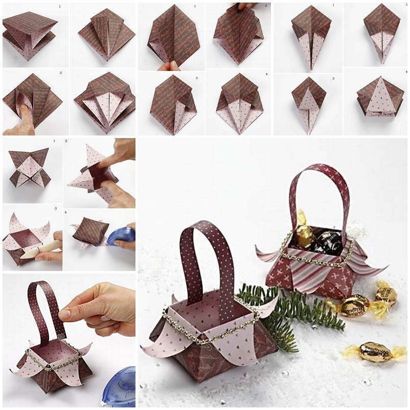 Diy Beautiful Origami Gift Basket