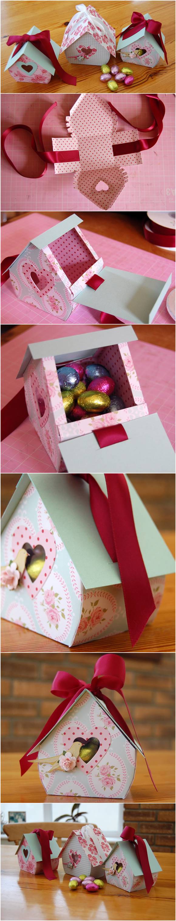 DIY Bird Nest Gift Box