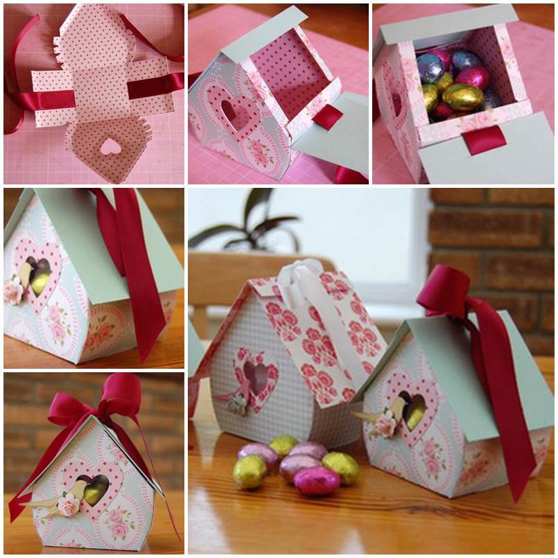 DIY Bird House Gift Box