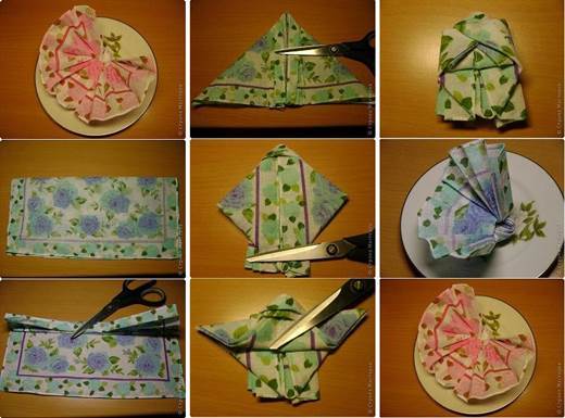DIY Butterfly Napkin Fold 3