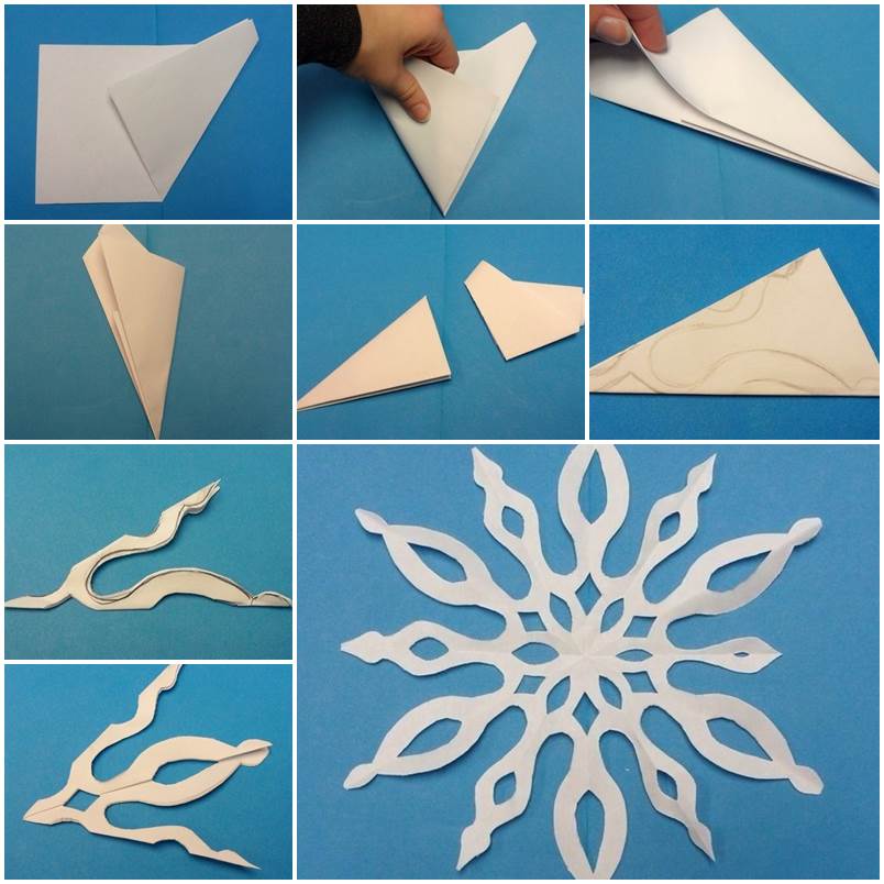 DIY Easy Paper Cut Snowflake