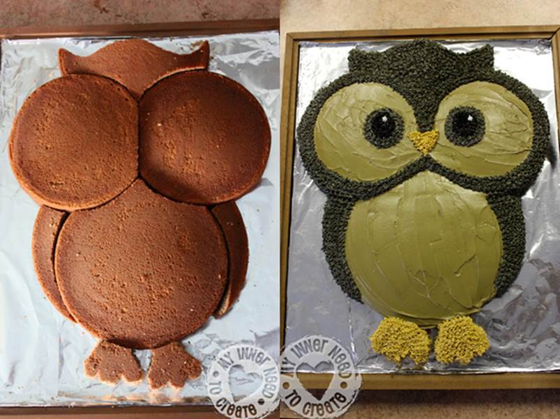 DIY Cute Owl Cake 1