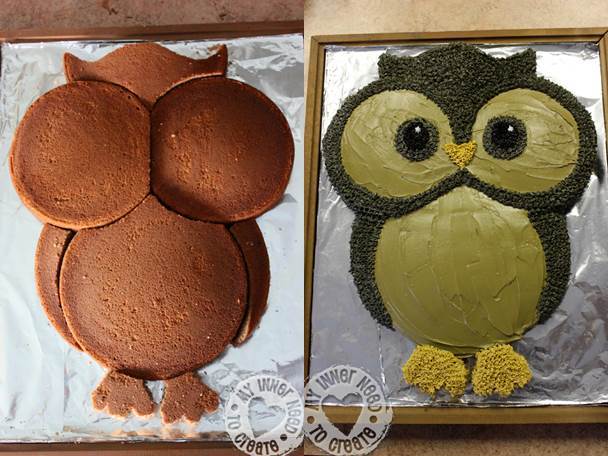 DIY Cute Owl Cake