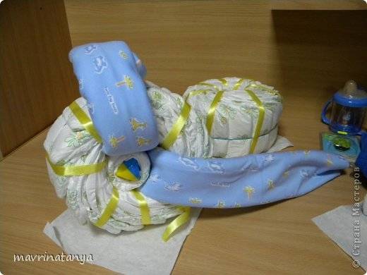 DIY Hippo on the Bike Diaper Gift Step 9