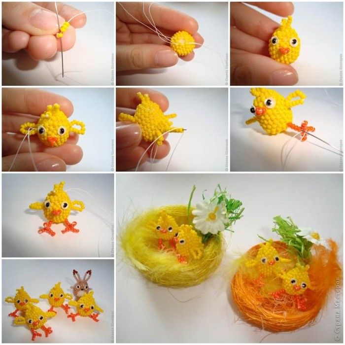 stuffed easter chicks