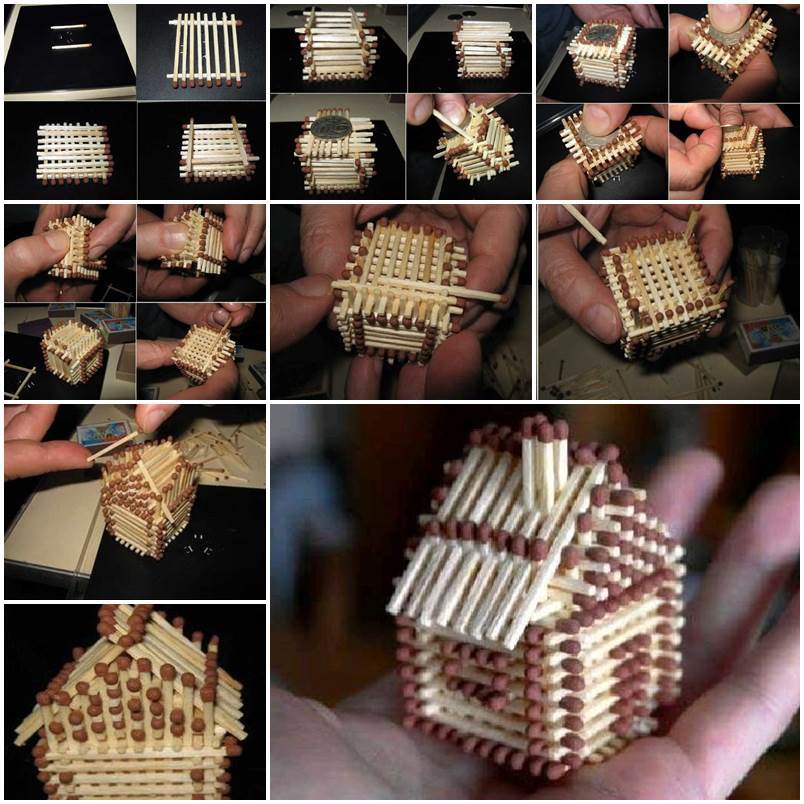 DIY Mini House with Matches