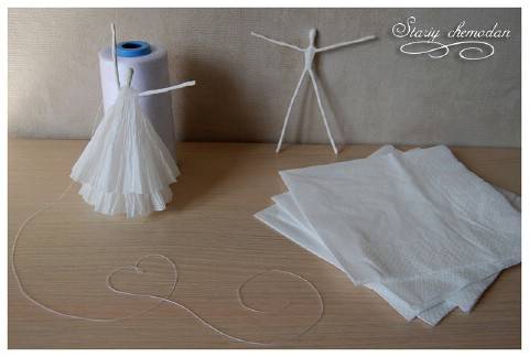 DIY Napkin Paper Ballerina