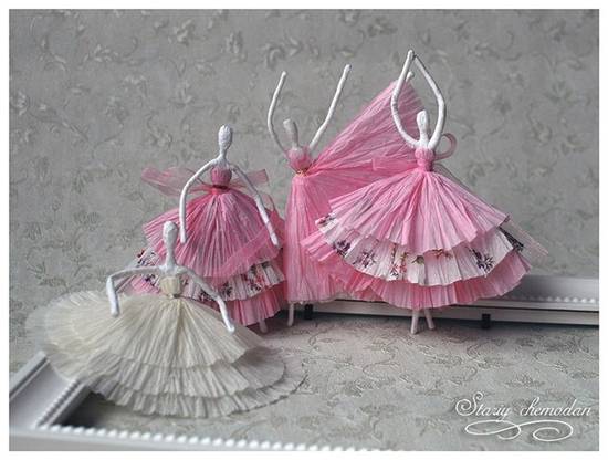 DIY Napkin Paper Ballerina