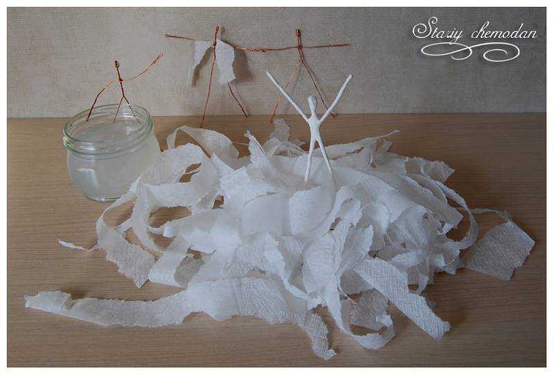 DIY Napkin Paper Ballerina