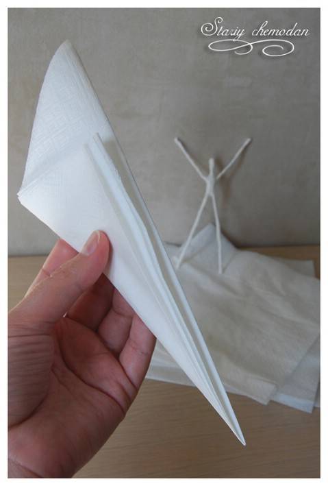 DIY Napkin Paper Ballerina