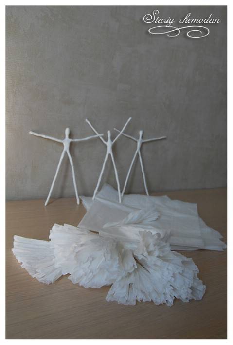 DIY Napkin Paper Ballerina