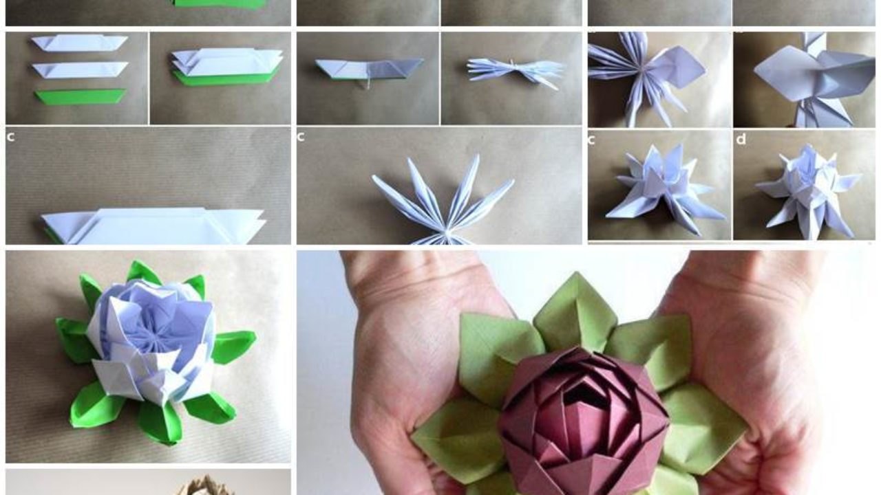 Origami Instructions Lotus Flower