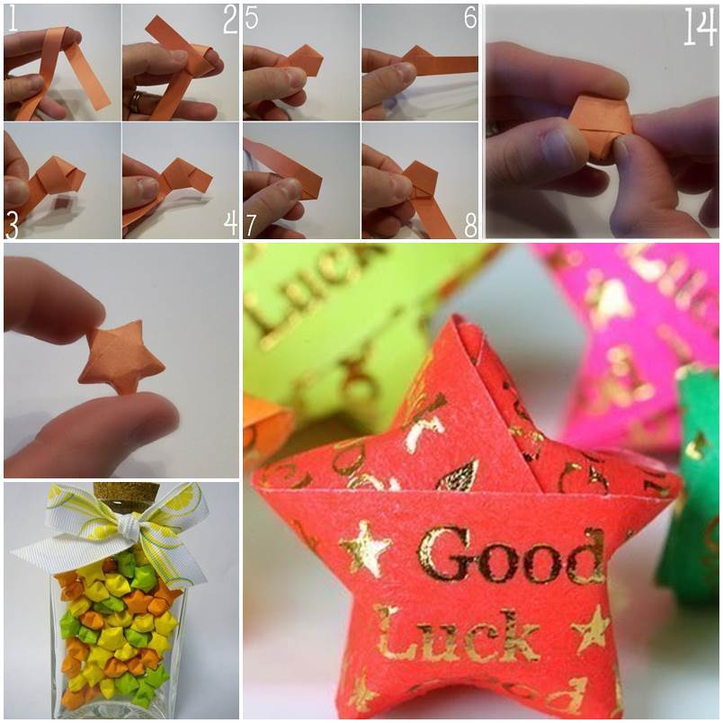 DIY Origami Lucky Stars 1
