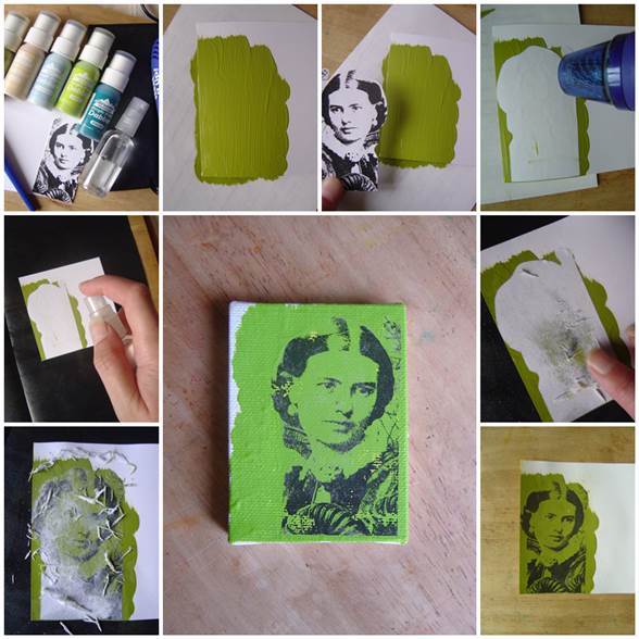 DIY Photo Transfer Using Acrylic Paint