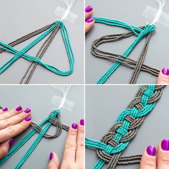 DIY Stunning Woven Beaded Necklace