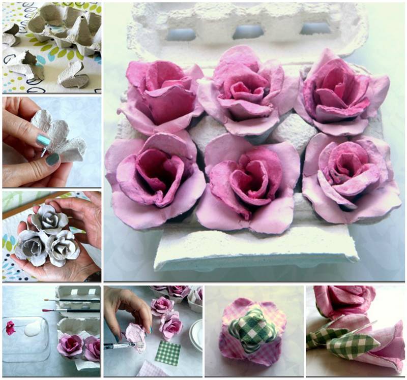 Egg Carton Craft - Beautiful Roses