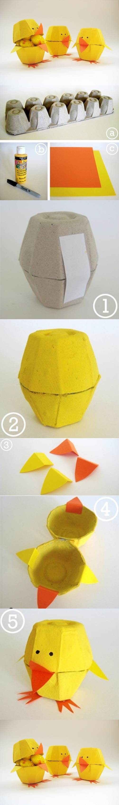 Egg Carton Craft - Lovely Chicks 2