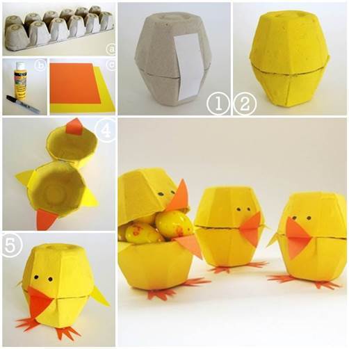 Egg Carton Craft - Lovely Chicks 3