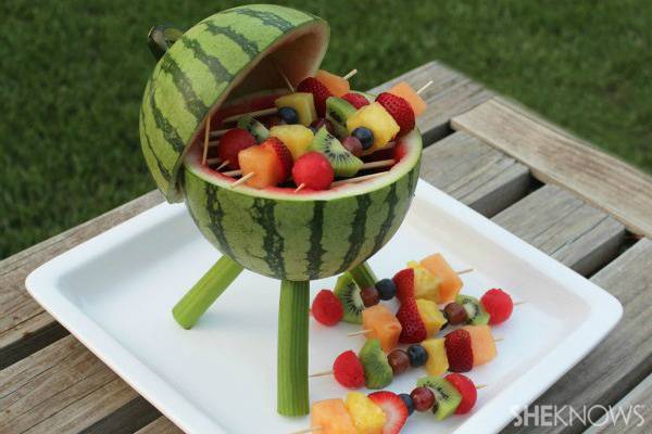 Food Art DIY – Watermelon Barbecue Grill
