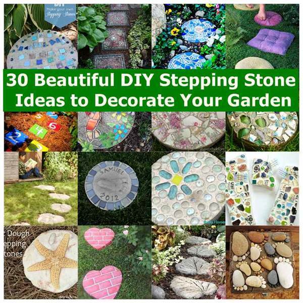 30 Beautiful DIY Stepping Stone Ideas to Decorate Garden