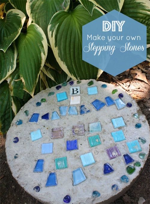 30 Beautiful DIY Stepping Stone Ideas to Decorate Your Garden --> How to make stepping stones