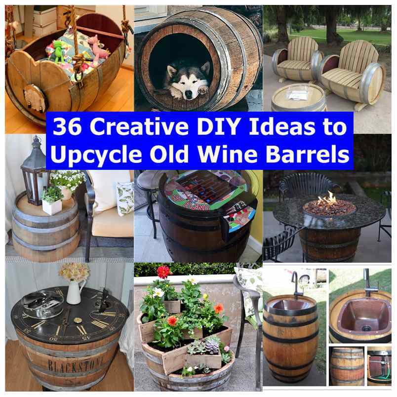 36 Creative DIY Ideas to Upcycle Old Wine Barrels thumb