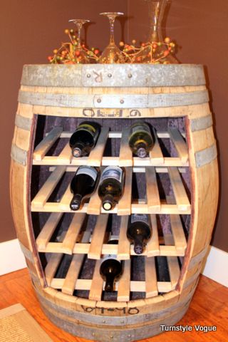 36+ Creative DIY Ideas to Upcycle Old Wine Barrels --> Wine Barrel Racks
