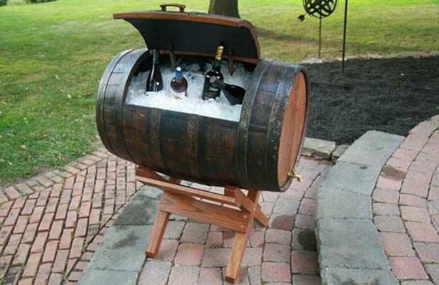 36+ Creative DIY Ideas to Upcycle Old Wine Barrels --> Wine Barrel Chest