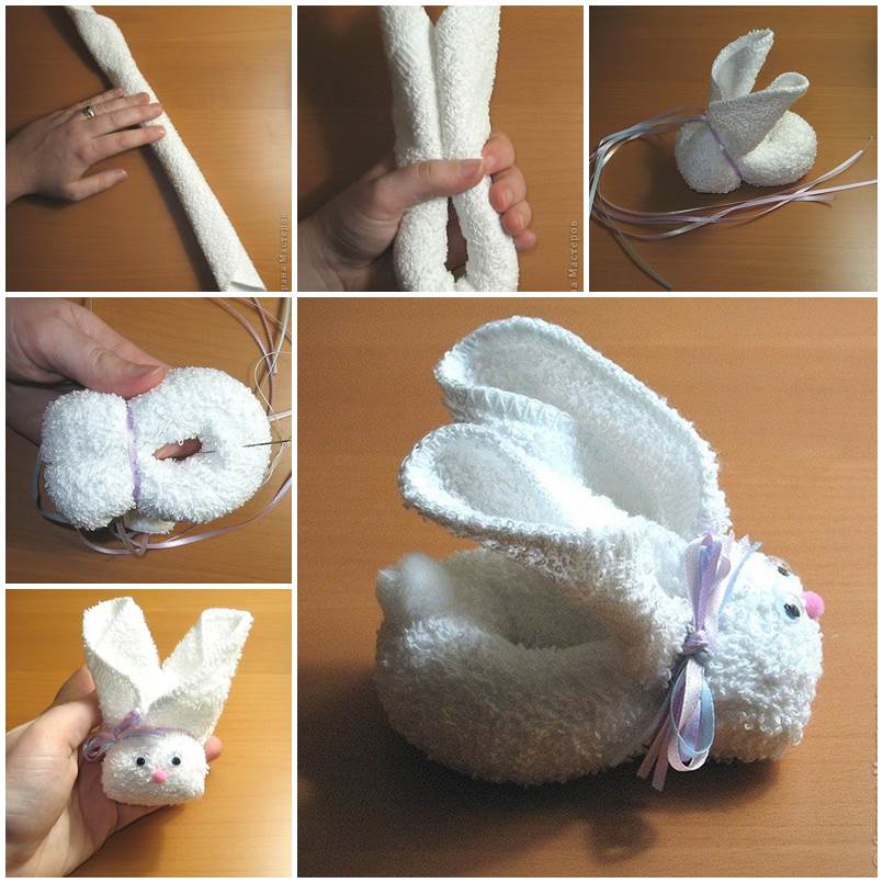 DIY Adorable Towel Bunny