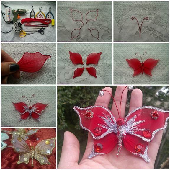 DIY Beautiful Nylon Butterfly 3