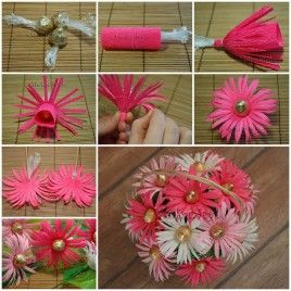 DIY Beautiful Chocolate and Crepe Paper Flower Bouquet