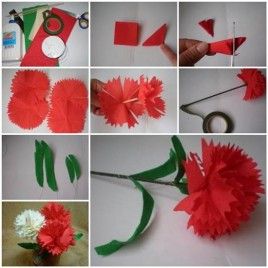 DIY Crepe Paper Carnation