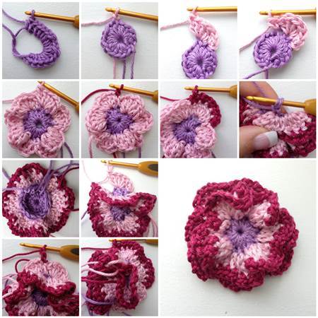 DIY Crochet Carnation Flower