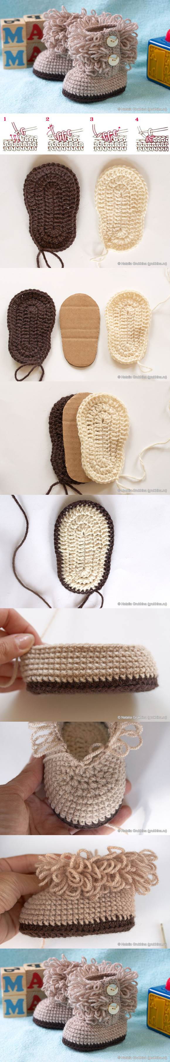 crochet baby ugg boots