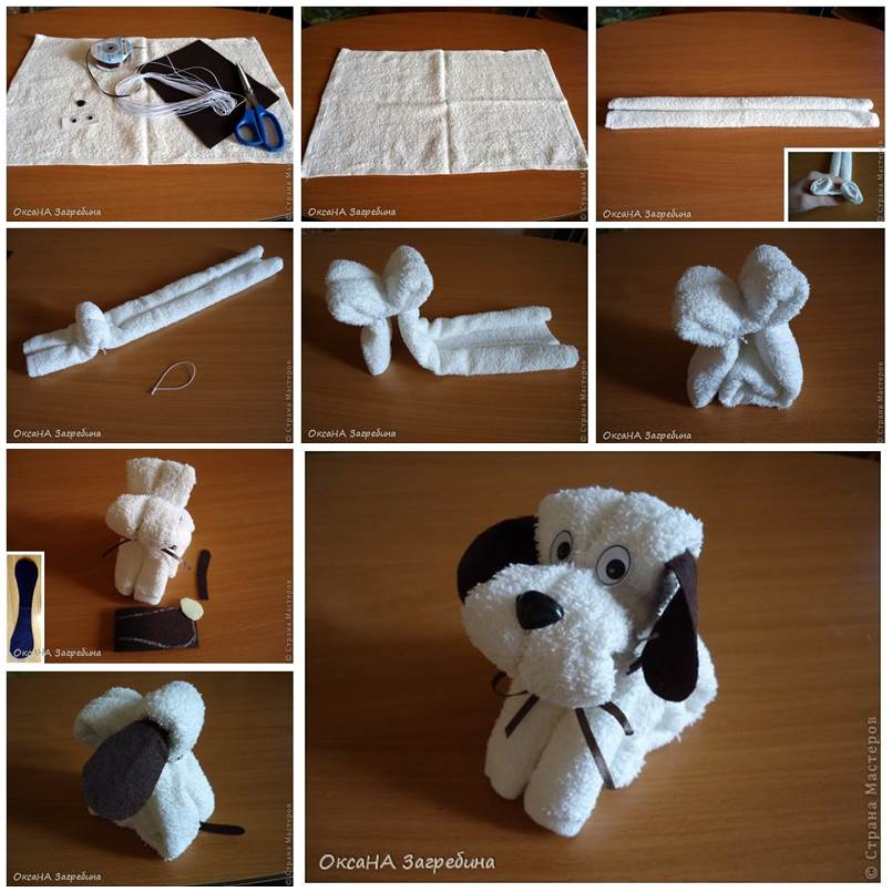 DIY Cute Towel Puppy