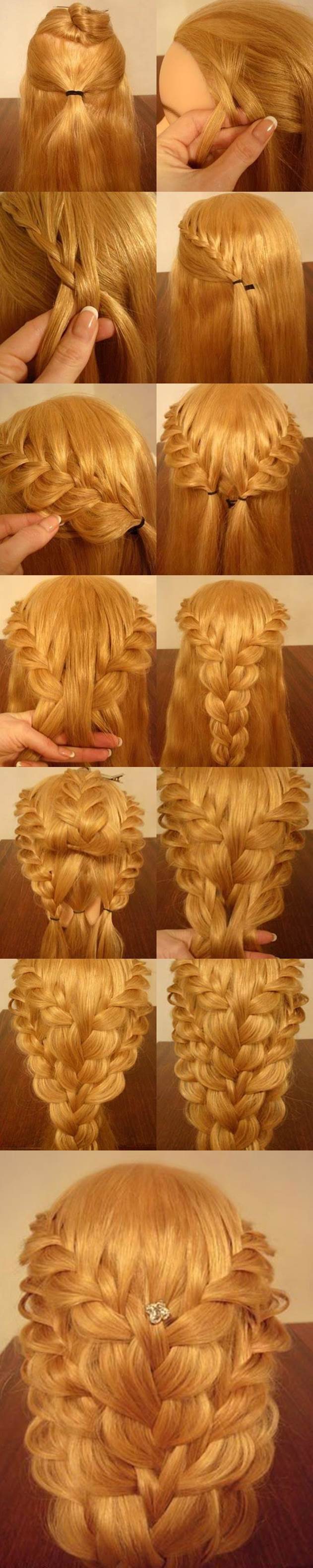 DIY Delicate Braided Hairstyle 2